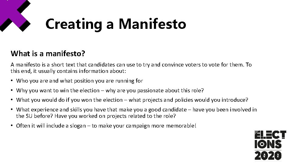 Creating a Manifesto What is a manifesto? A manifesto is a short text that Creating a Manifesto What is a manifesto? A manifesto is a short text that