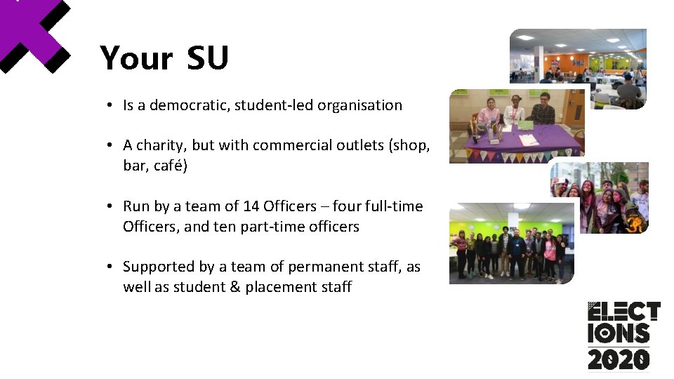 Your SU • Is a democratic, student-led organisation • A charity, but with commercial Your SU • Is a democratic, student-led organisation • A charity, but with commercial