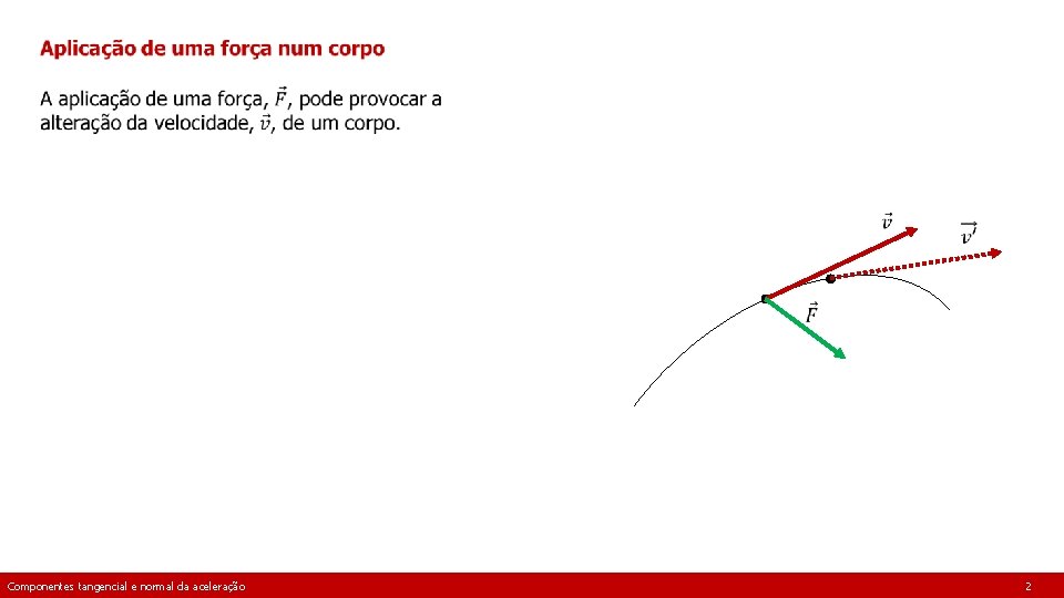  Componentes tangencial e normal da aceleração 2 