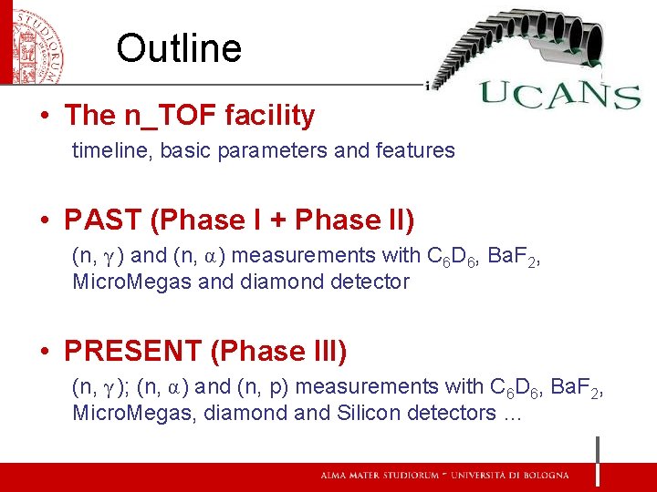 Outline • The n_TOF facility timeline, basic parameters and features • PAST (Phase I