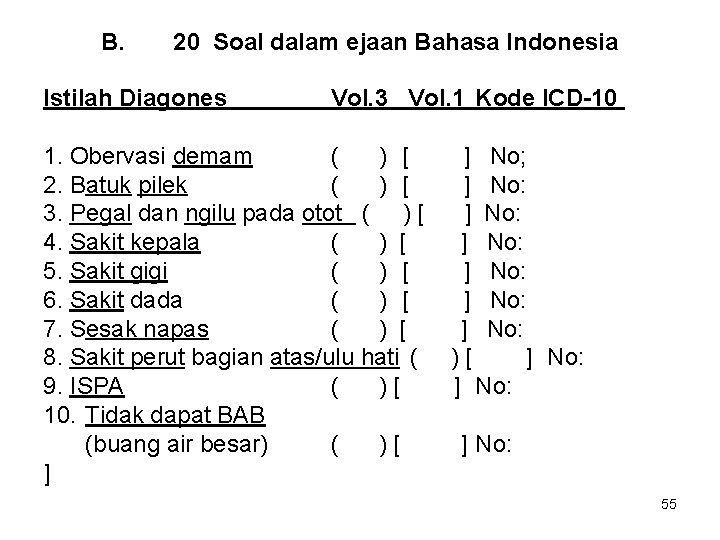 Sesi 3 Struktur Icd10 Volume 3 Leadterms Cara