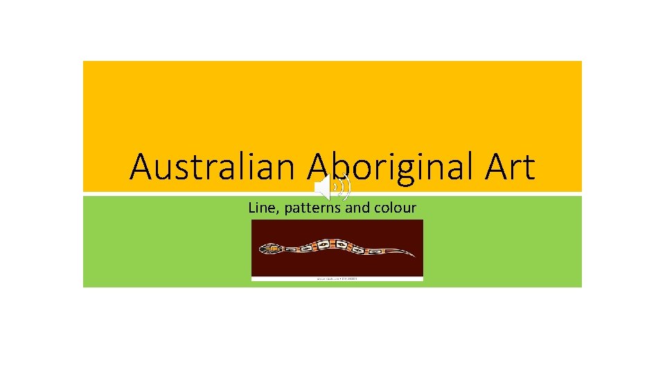 Australian Aboriginal Art Line, patterns and colour 