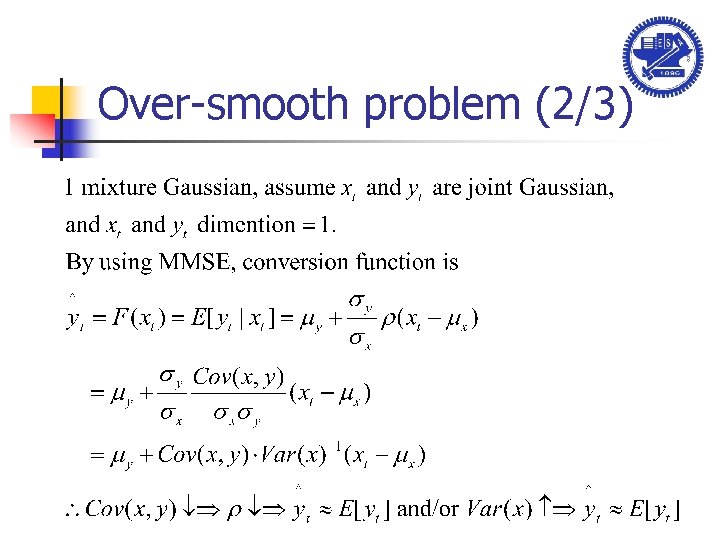 Over-smooth problem (2/3) 