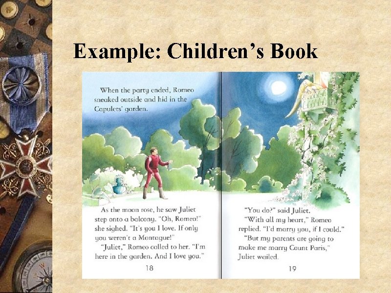 Example: Children’s Book 