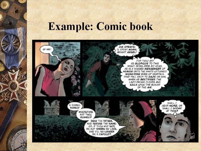 Example: Comic book 