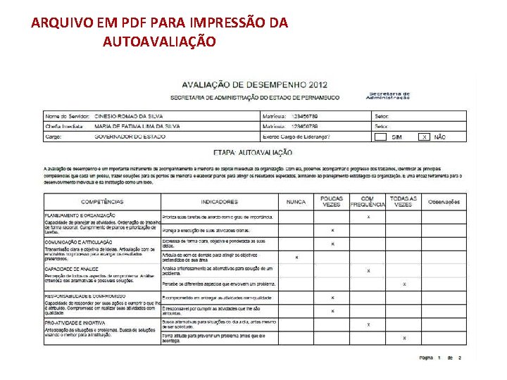 ARQUIVO EM PDF PARA IMPRESSÃO DA AUTOAVALIAÇÃO 