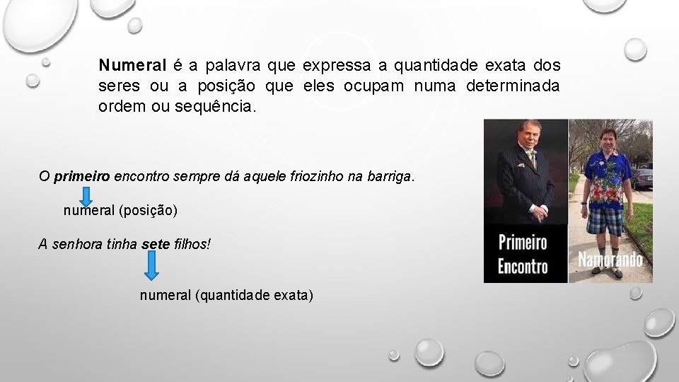 Numeral é a palavra que expressa a quantidade exata dos seres ou a posição