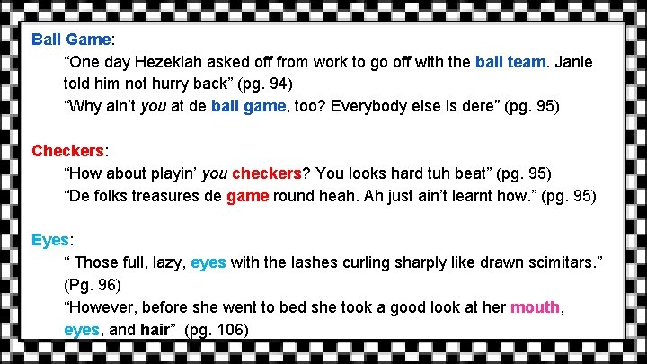 Ball Game: “One day Hezekiah asked off from work to go off with the