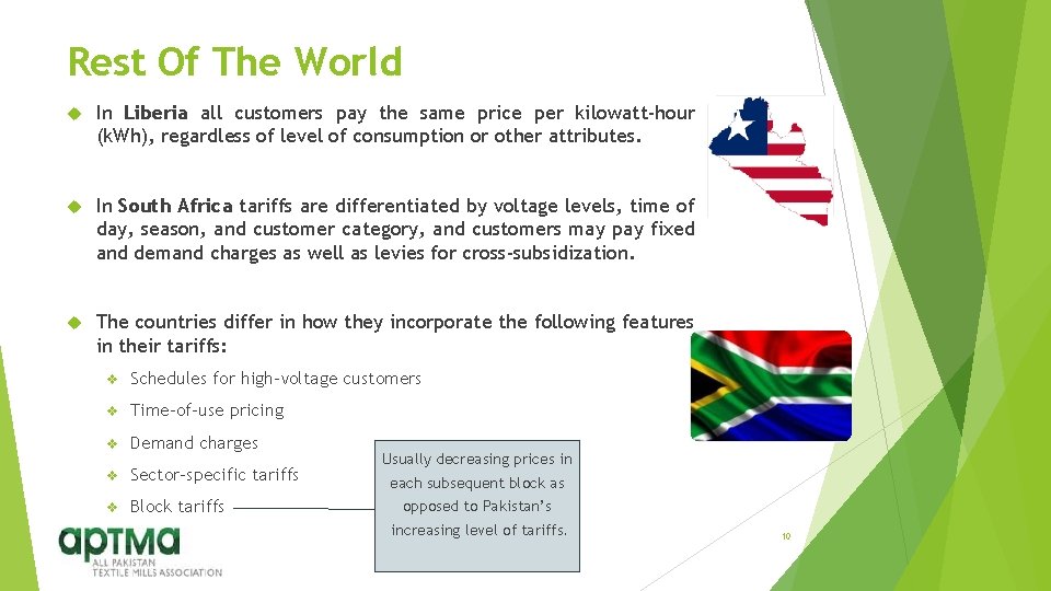 Rest Of The World In Liberia all customers pay the same price per kilowatt-hour