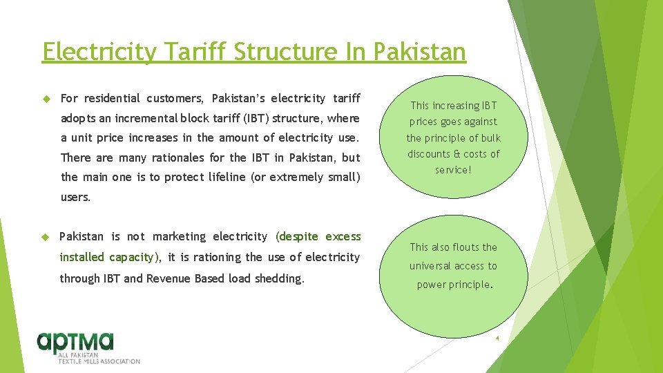 Electricity Tariff Structure In Pakistan For residential customers, Pakistan’s electricity tariff This increasing IBT