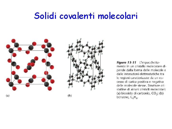 Solidi covalenti molecolari 