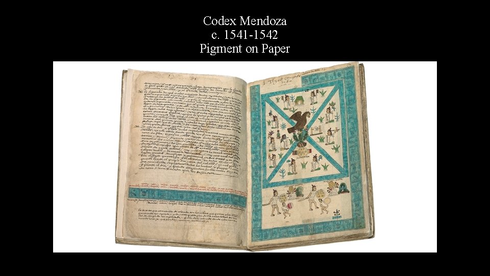 Codex Mendoza c. 1541 -1542 Pigment on Paper 