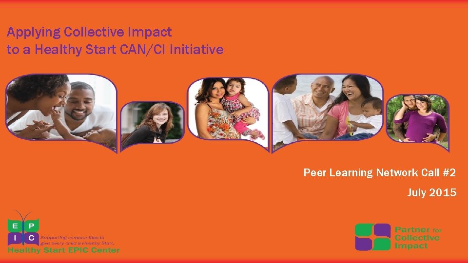 Applying Collective Impact to a Healthy Start CAN/CI Initiative Peer Learning Network Call #2