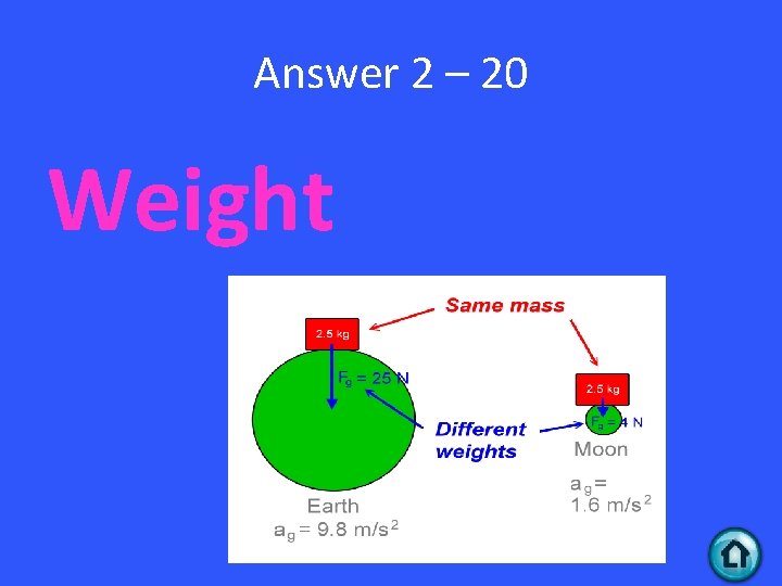 Answer 2 – 20 Weight 