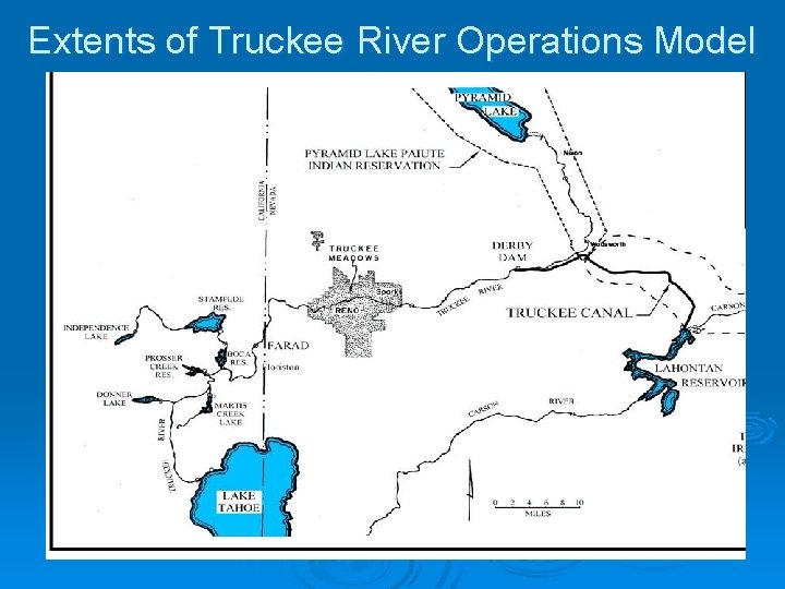 Extents of Truckee River Operations Model 