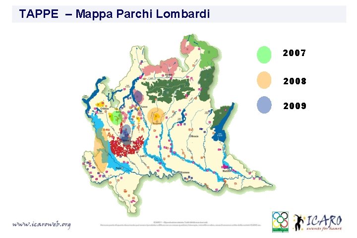 TAPPE – Mappa Parchi Lombardi 2007 2008 2009 