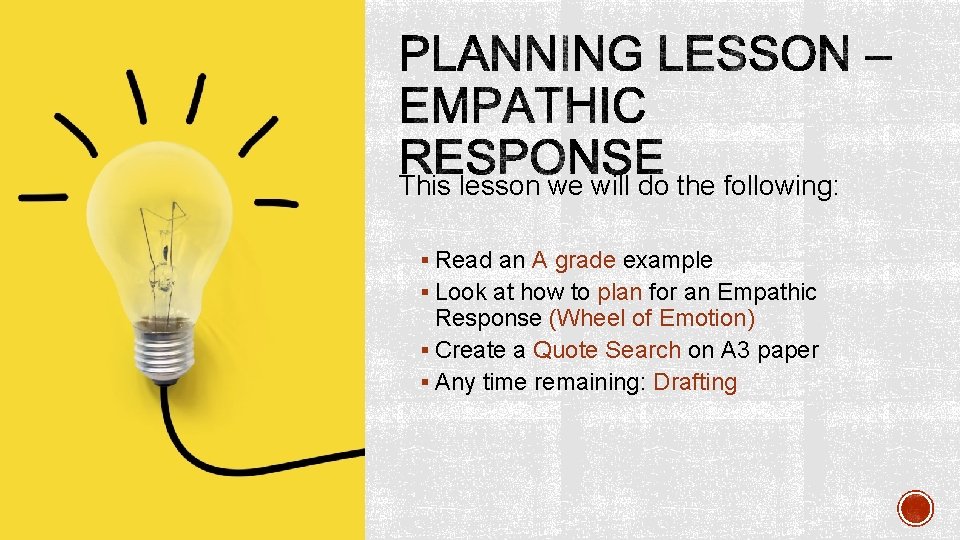 This lesson we will do the following: § Read an A grade example § This lesson we will do the following: § Read an A grade example §