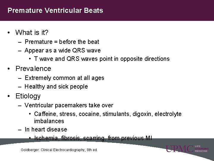 Premature Ventricular Beats • What is it? – Premature = before the beat –