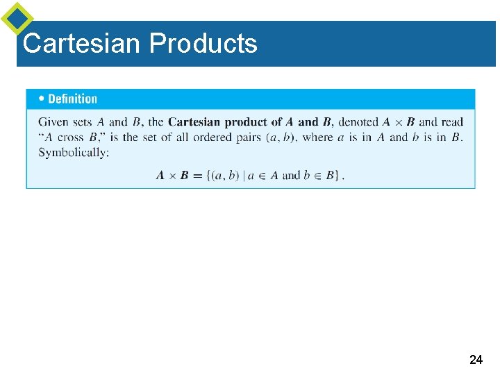 Cartesian Products 24 