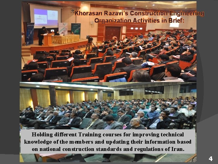 Khorasan Razavi’s Construction Engineering Organization Activities in Brief: Holding different Training courses for improving