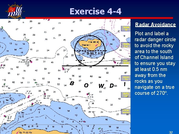 Exercise 4 -4 Radar Avoidance 0. 5 D NLT 1. 3 Plot and label