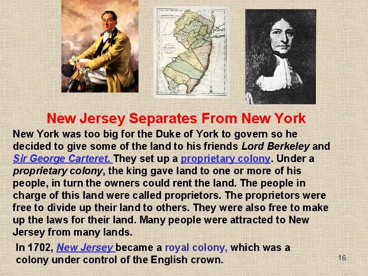 New Jersey Separates From New York was too big for the Duke of York