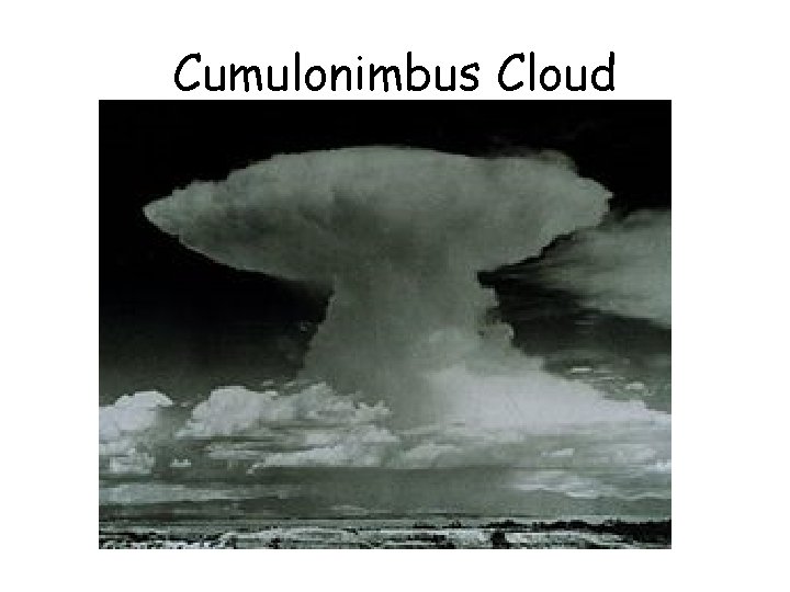 Cumulonimbus Cloud Cumulonimbus Cloud
