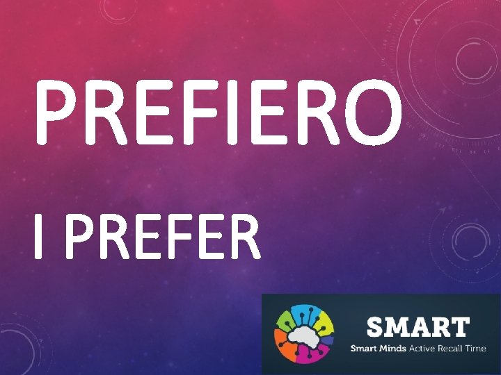 PREFIERO I PREFER 