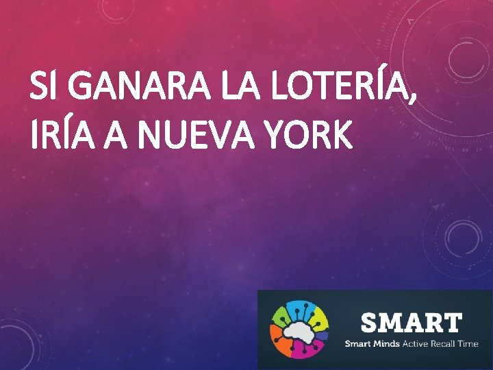 SI GANARA LA LOTERÍA, IRÍA A NUEVA YORK 