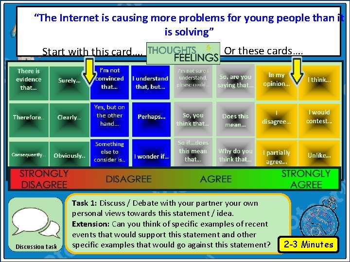 “The Internet is causing more problems for young people than it is solving” Start