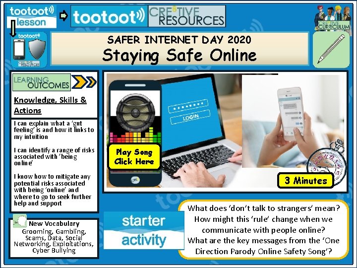 SAFER INTERNET DAY 2020 Staying Safe Online Knowledge, Skills & Actions I can explain