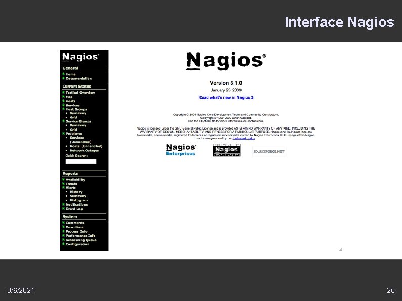 Interface Nagios 3/6/2021 26 