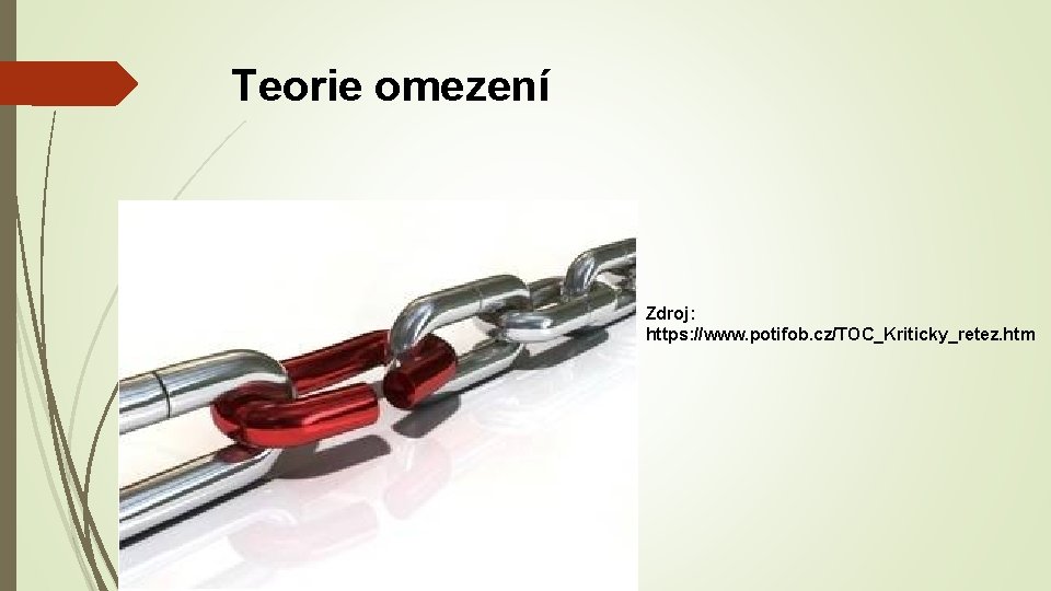 Teorie omezení Zdroj: https: //www. potifob. cz/TOC_Kriticky_retez. htm 