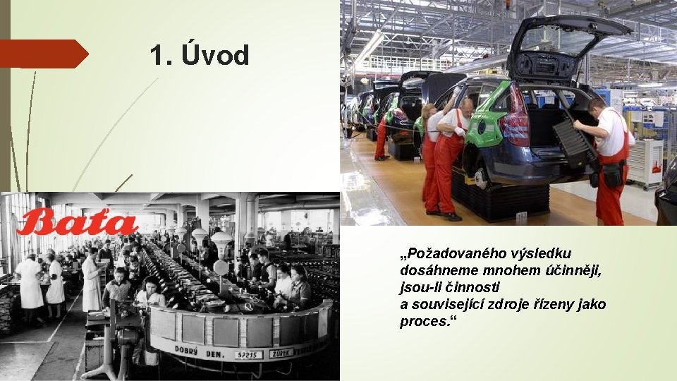 1. Úvod „Požadovaného výsledku dosáhneme mnohem účinněji, jsou-li činnosti a související zdroje řízeny jako