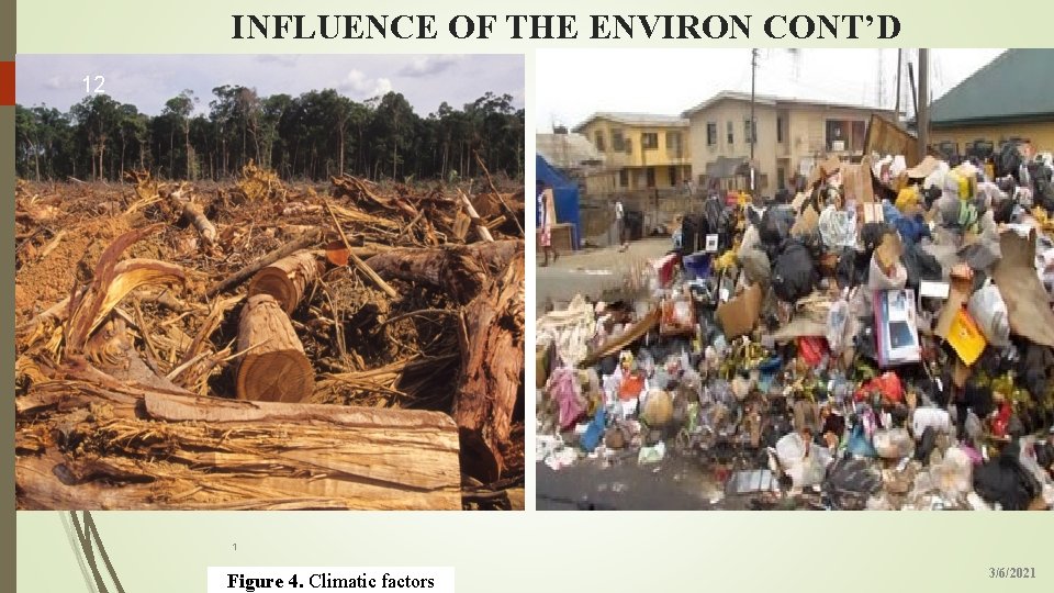 INFLUENCE OF THE ENVIRON CONT’D 12 1 Figure 4. Climatic factors 3/6/2021 