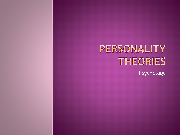 Psychology 