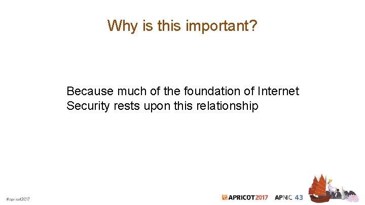 Why is this important? Because much of the foundation of Internet Security rests upon