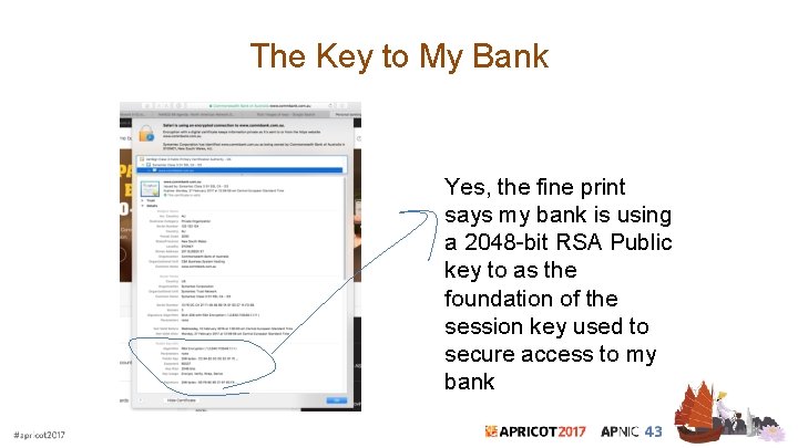 The Key to My Bank Yes, the fine print says my bank is using