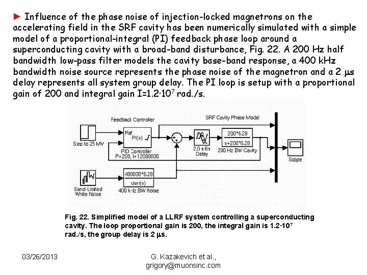 ► Influence of the phase noise of injection-locked magnetrons on the accelerating field in