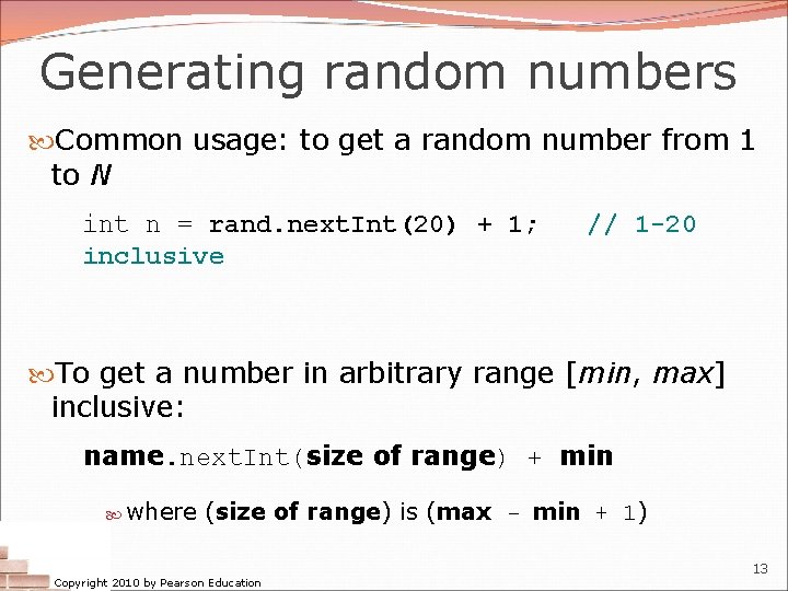 Building Java Programs Chapter 5 Lecture 5 2