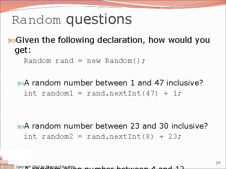 Building Java Programs Chapter 5 Lecture 5 2