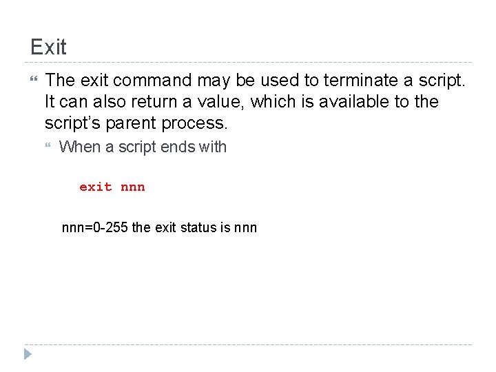 Linux Shell Programming The shell of Linux has