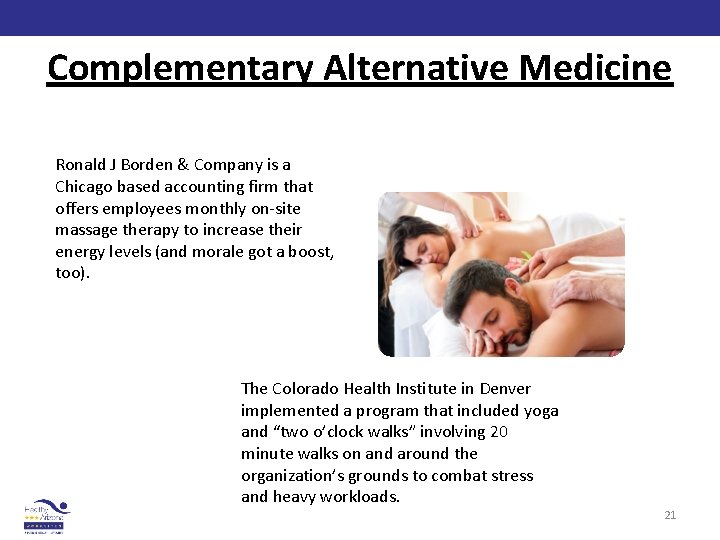 Complementary Alternative Medicine Ronald J Borden & Company is a Chicago based accounting firm