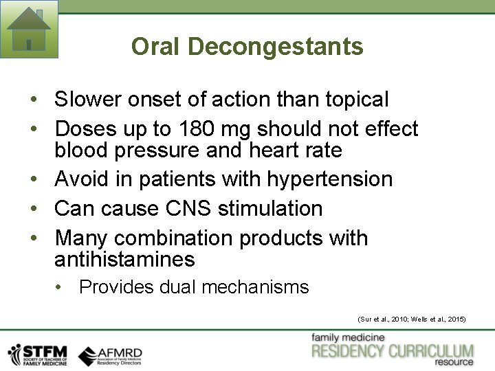 Oral Decongestants • Slower onset of action than topical • Doses up to 180 Oral Decongestants • Slower onset of action than topical • Doses up to 180