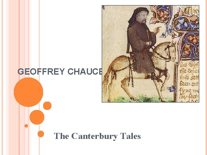 GEOFFREY CHAUCER The Canterbury Tales 