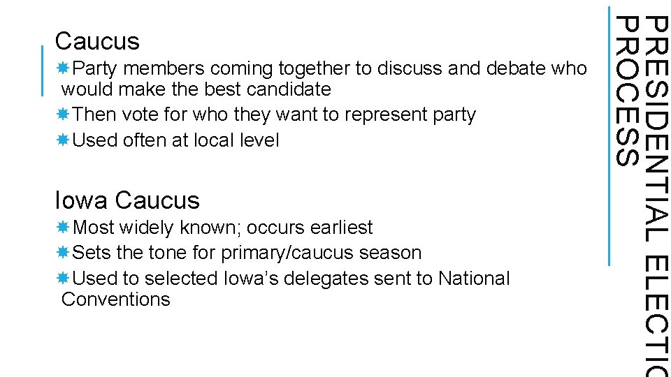 Party members coming together to discuss and debate who would make the best Party members coming together to discuss and debate who would make the best