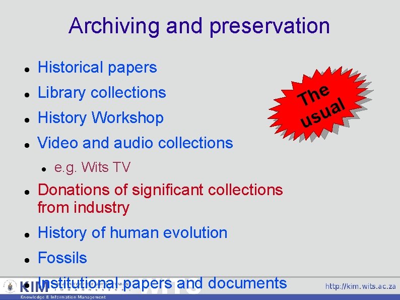 Archiving and preservation Historical papers Library collections History Workshop Video and audio collections e.