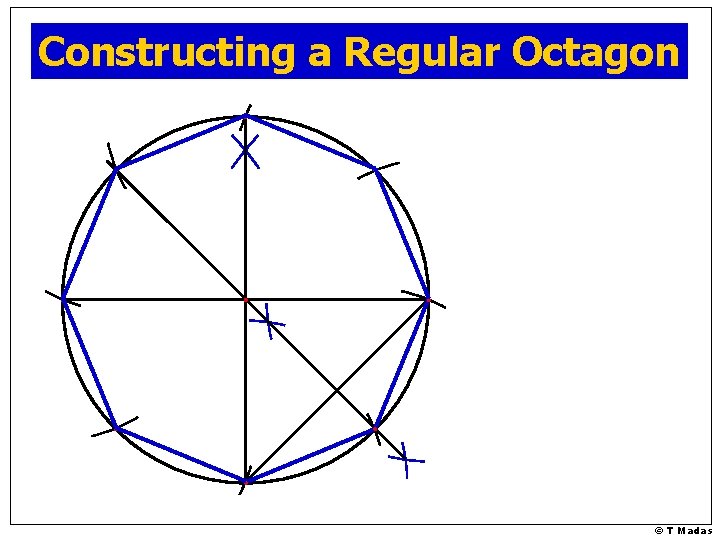 Constructing a Regular Octagon © T Madas 