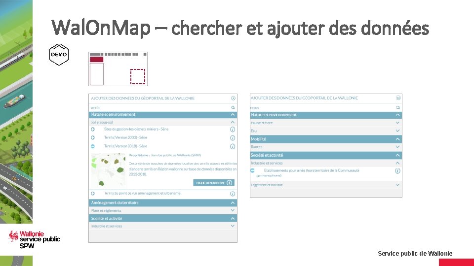 Wal. On. Map – cher et ajouter des données Service public de Wallonie 