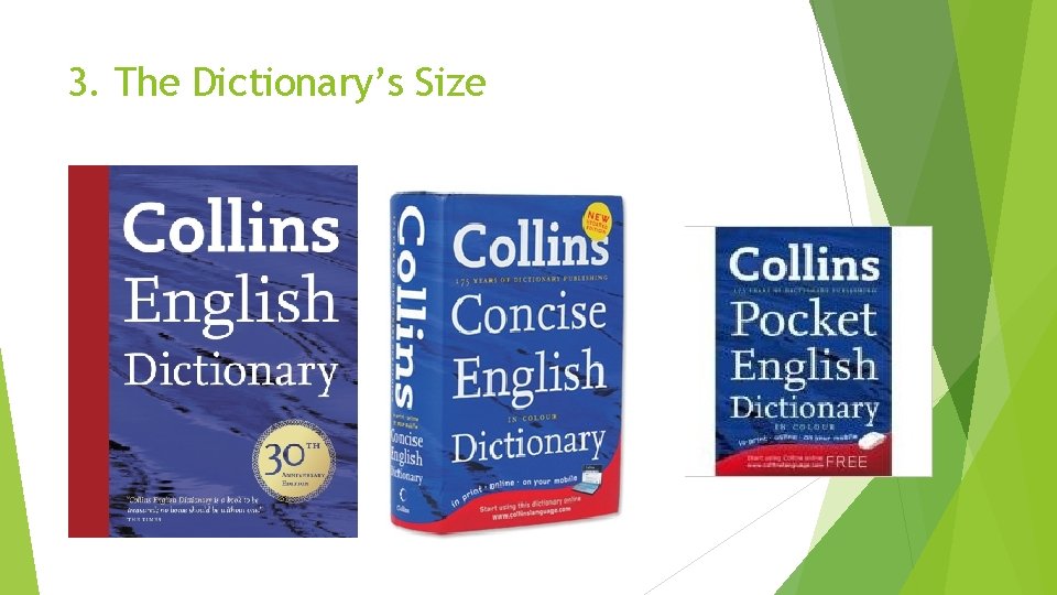 3. The Dictionary’s Size 